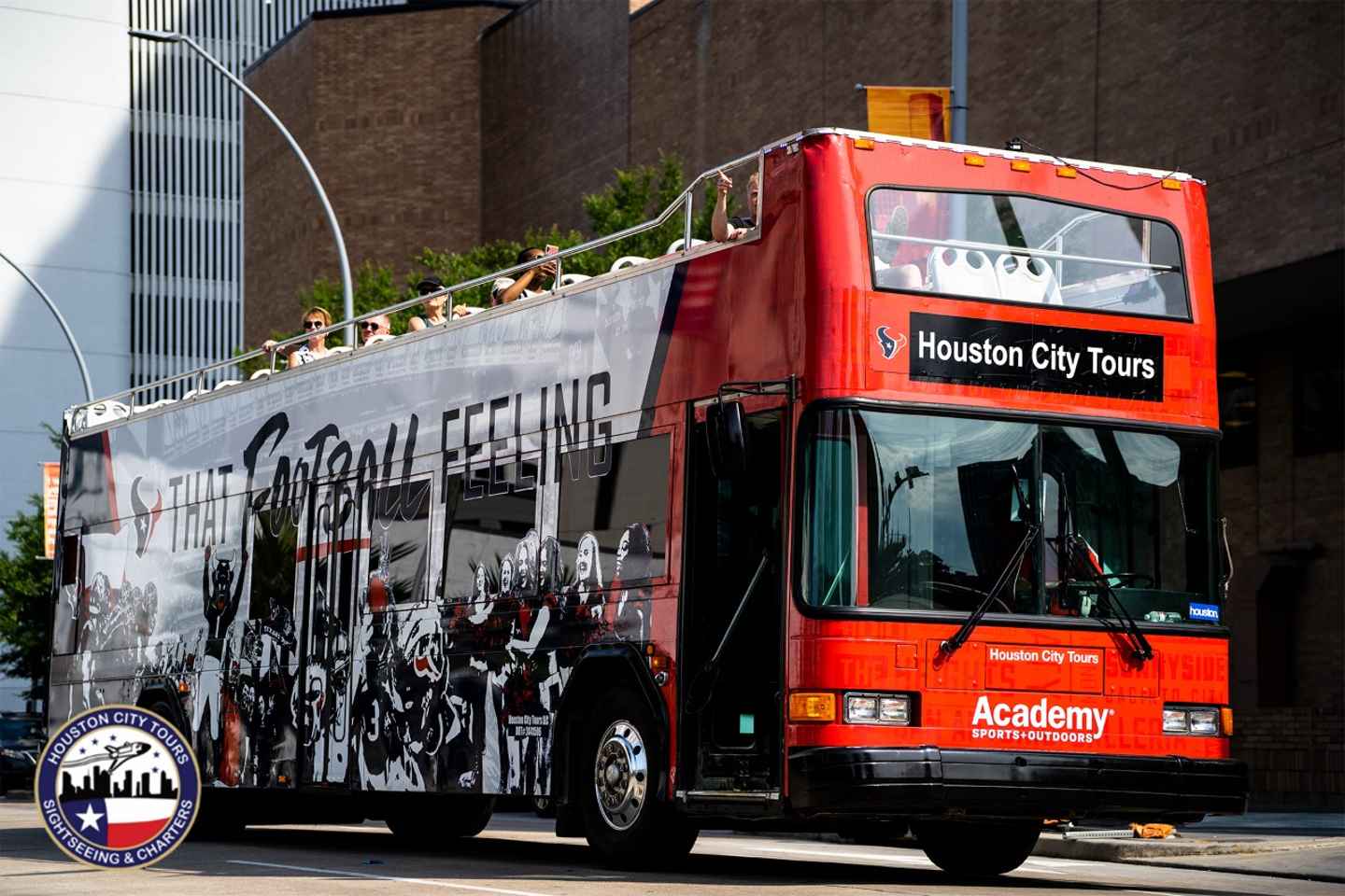 Houston: Guided City Tour by an Open-Top Double Decker Bus thumbnail